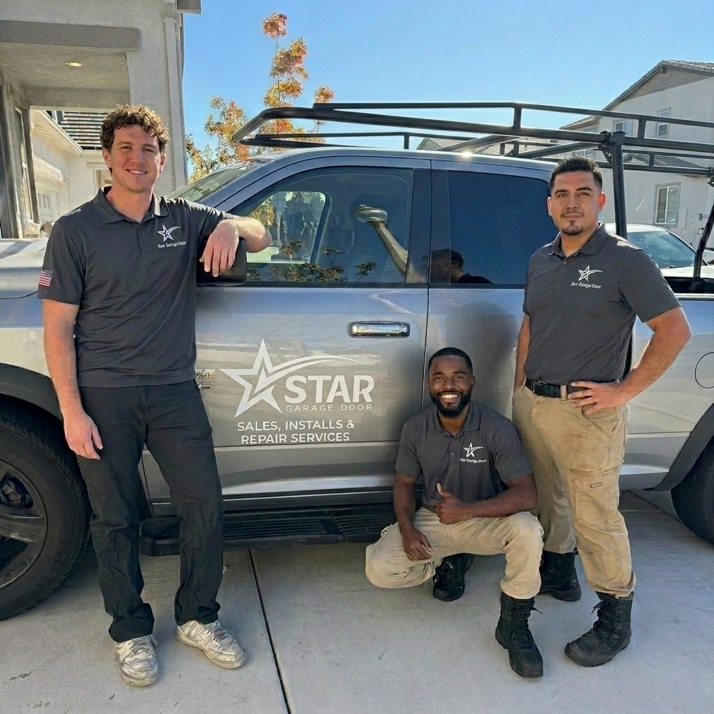 Star Garage Door Repair uniform technician team standing together